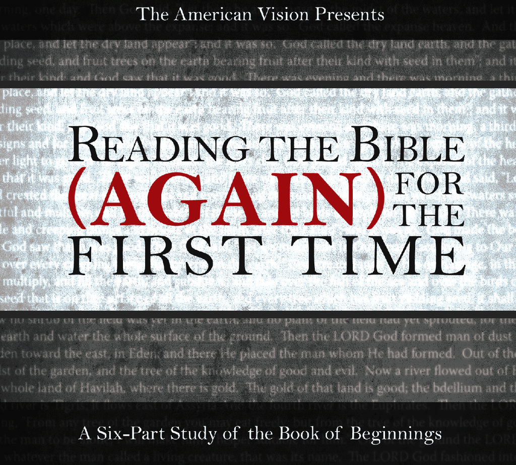 Reading　First　the　American　(Again)　the　Bible　Vision　For　Time